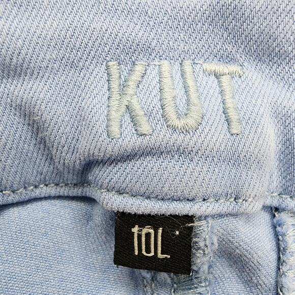 Kut From The Kloth‎ Shorts Womens 10L LONG Blue Catherine Trouser Twill Stretch - Picture 5 of 15